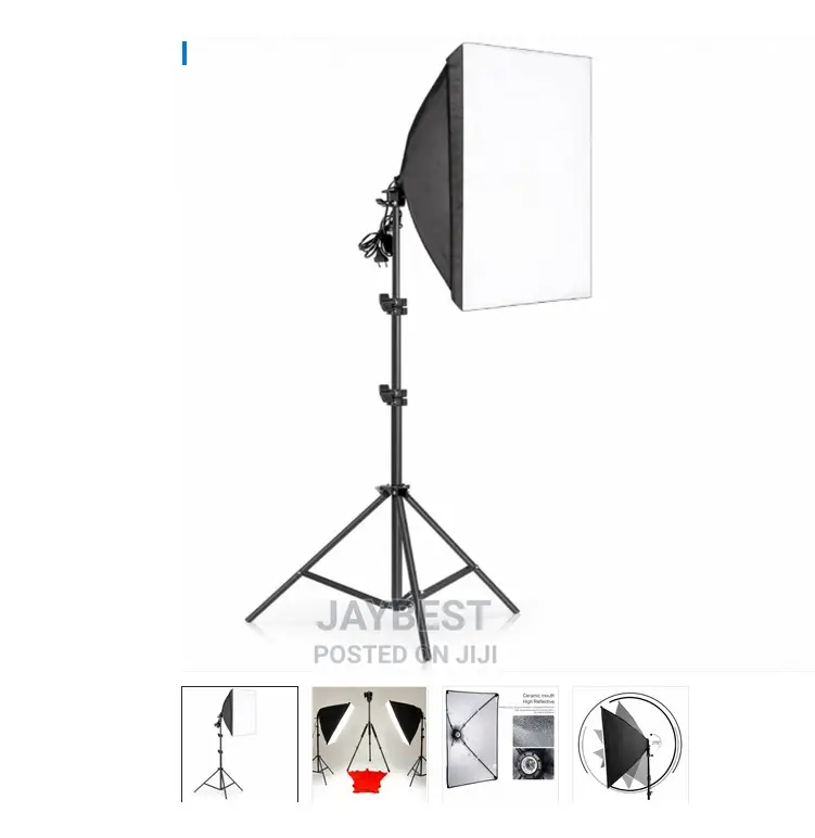 50 X 70cm Single Bulb Photography Softbox Lighting Kits, Pro