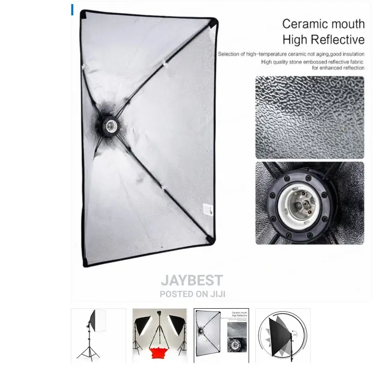 50 X 70cm Single Bulb Photography Softbox Lighting Kits, Pro