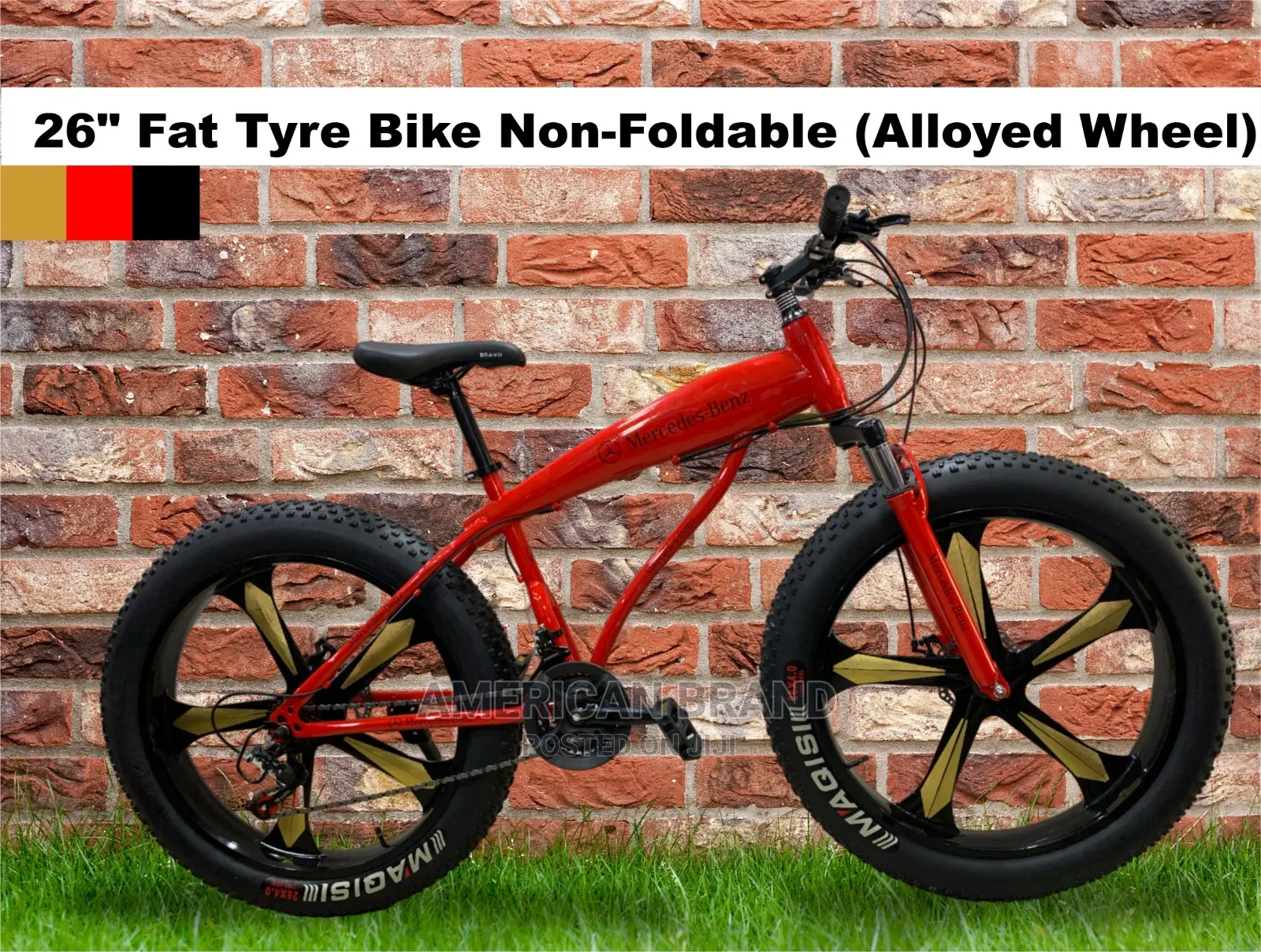 26" Fat Tyre Bike Non-Foldable (Alloyed Wheel)
