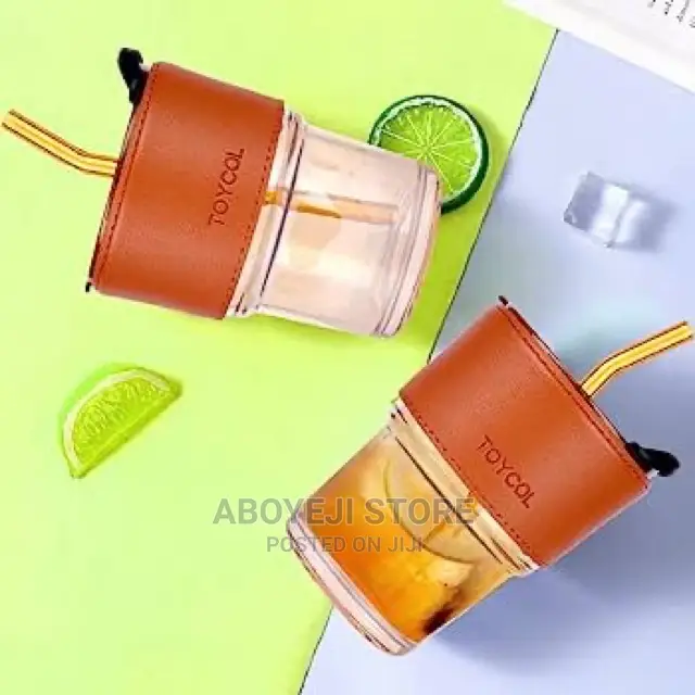 Glass Tumbler With Straw