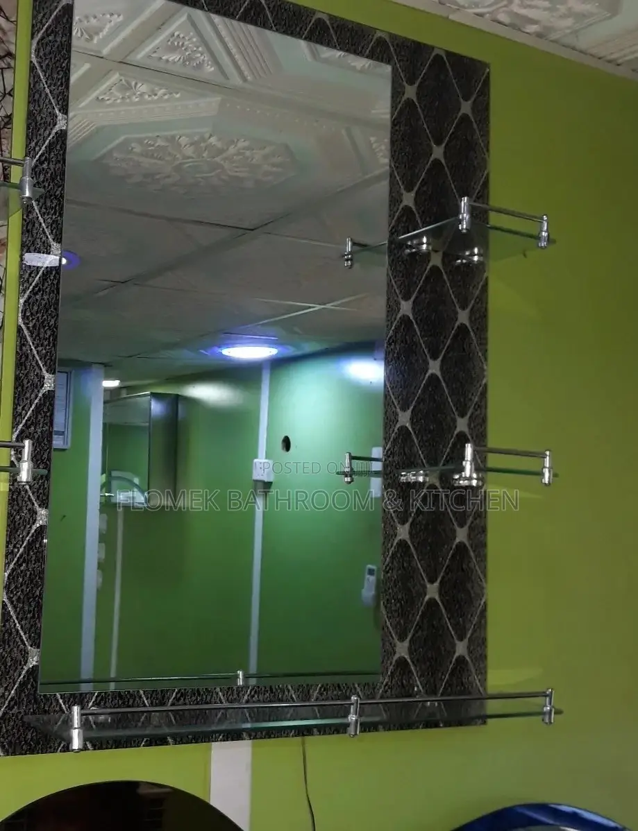 Mirror With Glass Shelf