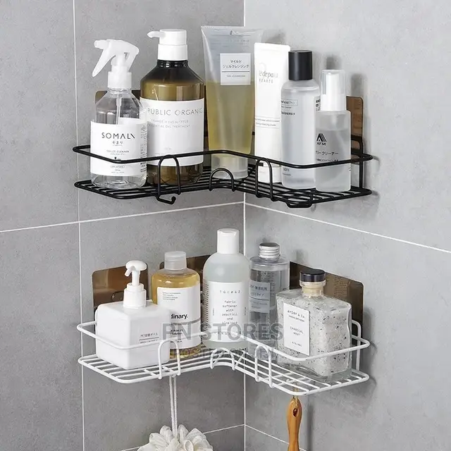 Stainless Steel Bathroom Corner Shelf Organizer Storage