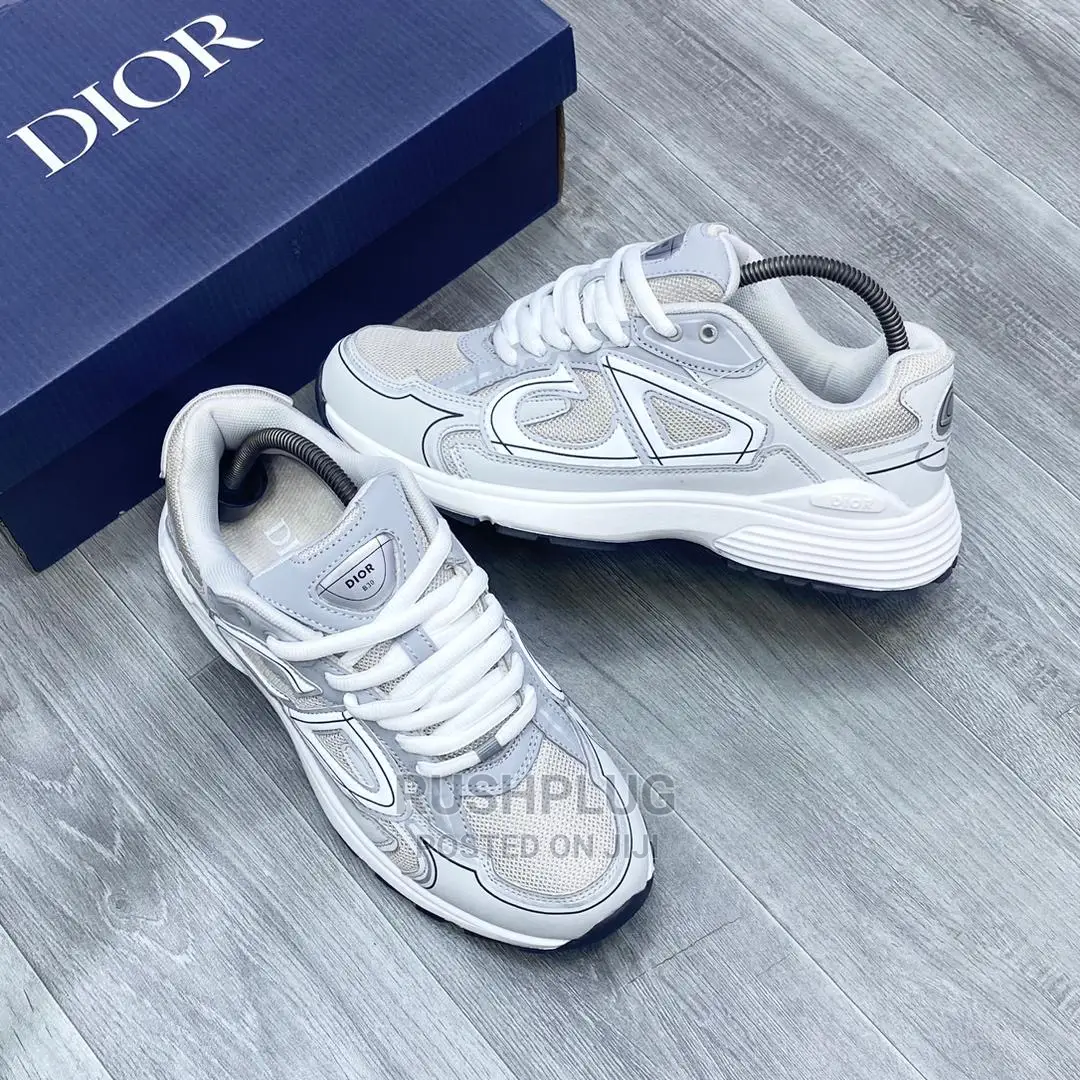 Dior Men B30 Athletic “ Silver White “ Sneakers