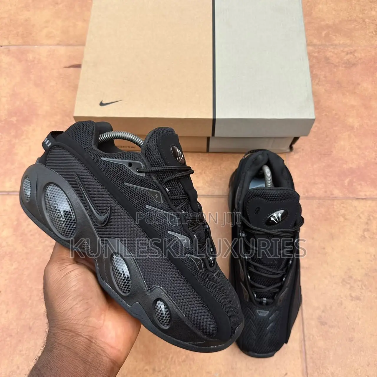 Original Drake X Nike Nocta Glide Triple Black Sneakers