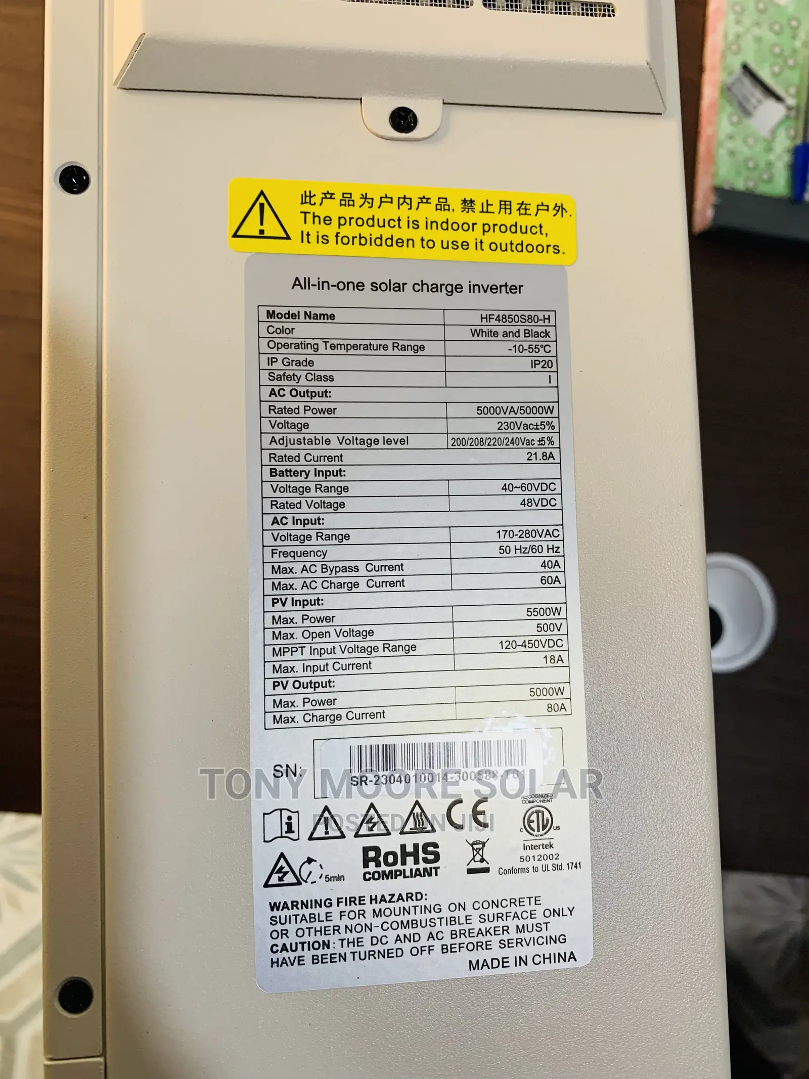 SRNE Solar Inverter