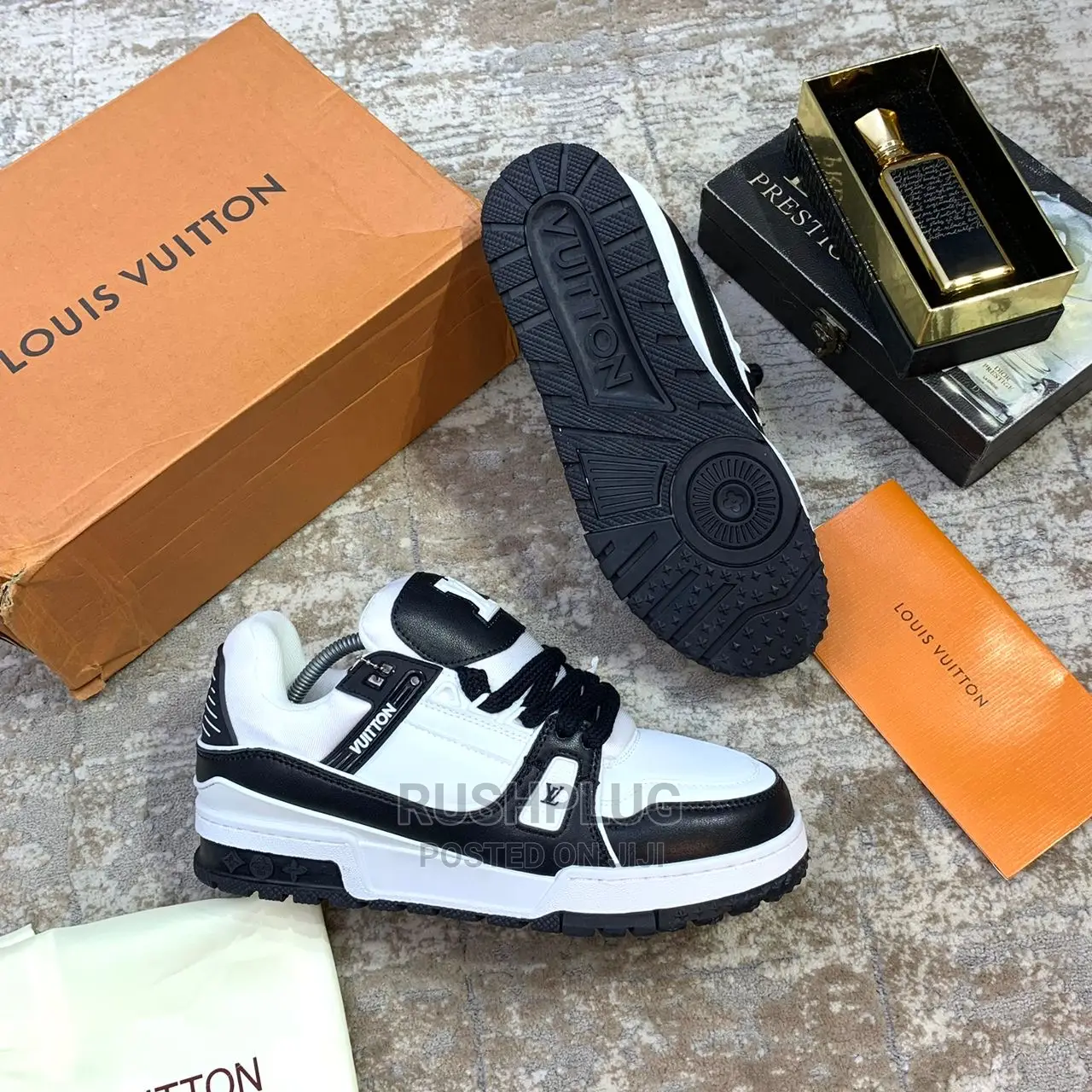 Louis Vuitton Trainer Maxi “Black/White” Sneakers
