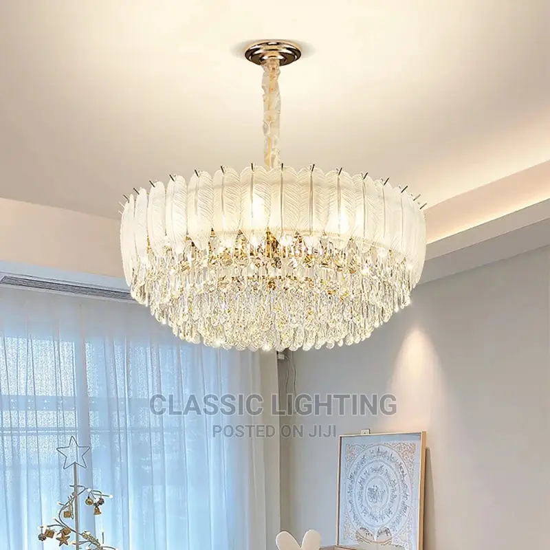 Modern Luxury Crystal Glass Chandelier for Living Room