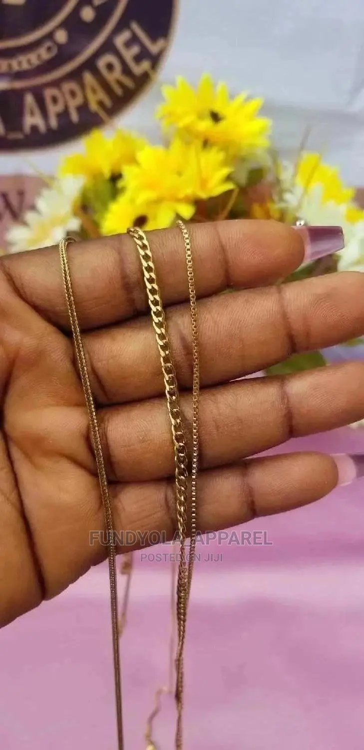 Pure Stainless Steel Gold Chain