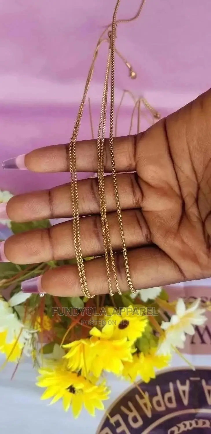 Pure Stainless Steel Gold Chain