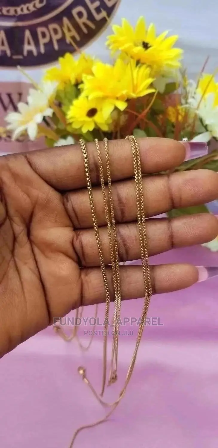 Pure Stainless Steel Gold Chain