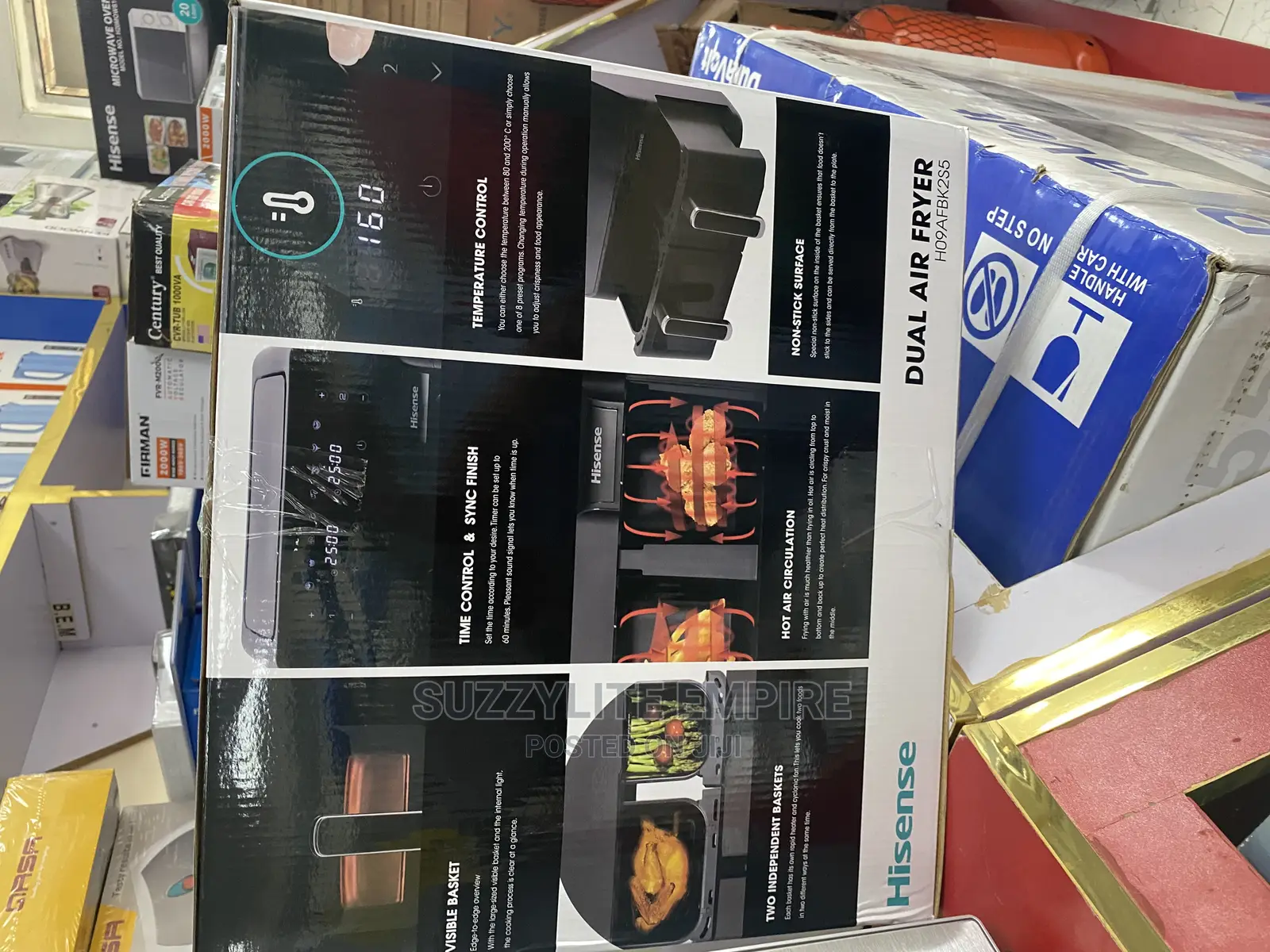 Hisense Rugged Electric Dual Air Fryer