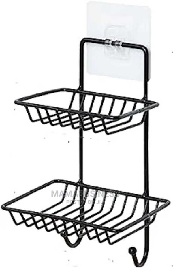 Stainless Steel Double Soap Holder Hanger