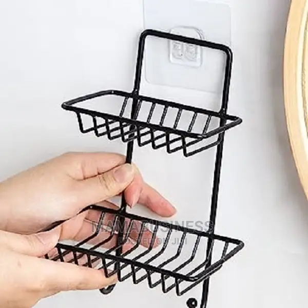 Stainless Steel Double Soap Holder Hanger