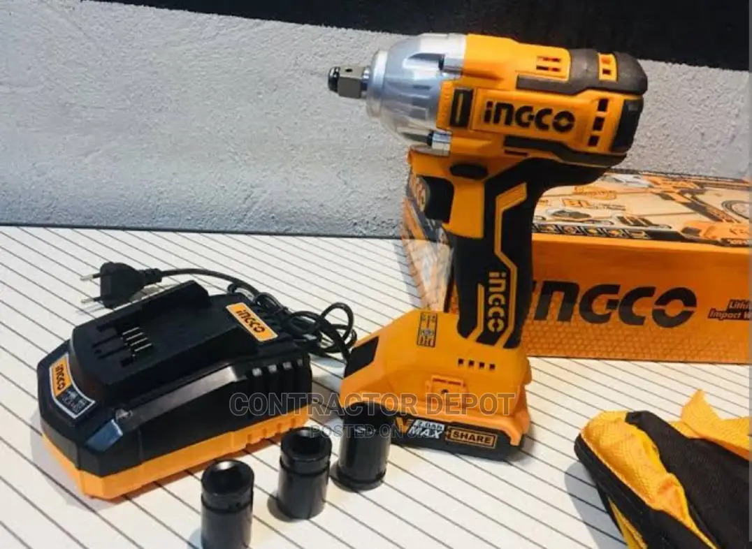 Ingco Original Cordless Ion Impact Wrench Brushless Motor