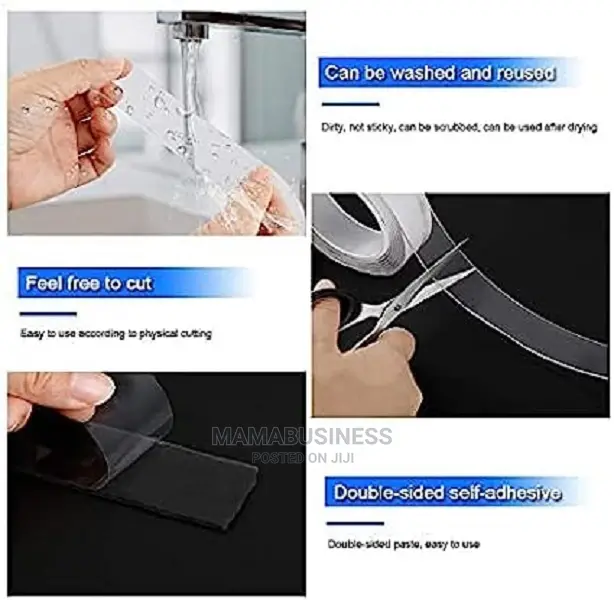 2mtr Double Sided Traceless Washable Nano Tape