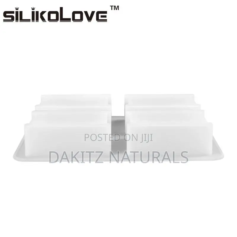 Soap Mold 4 Cavity Rectangular Silicon Mold (200g)