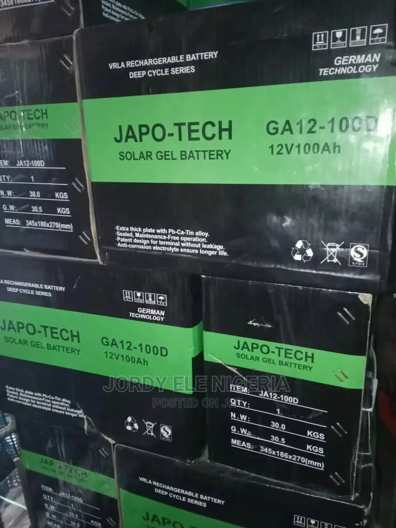 Japo-tech Inverter/Solar Battery 12v-100a