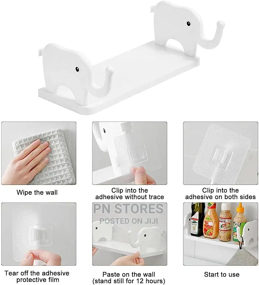 Wall Shelf Cute Elephant Wall Storage