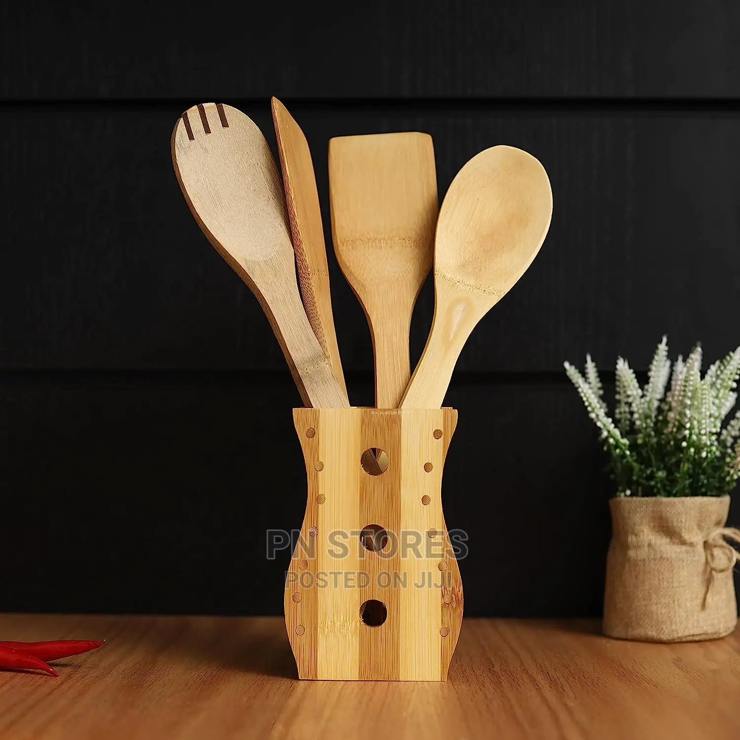 Wooden Spoon and Spatula Set 5pcs