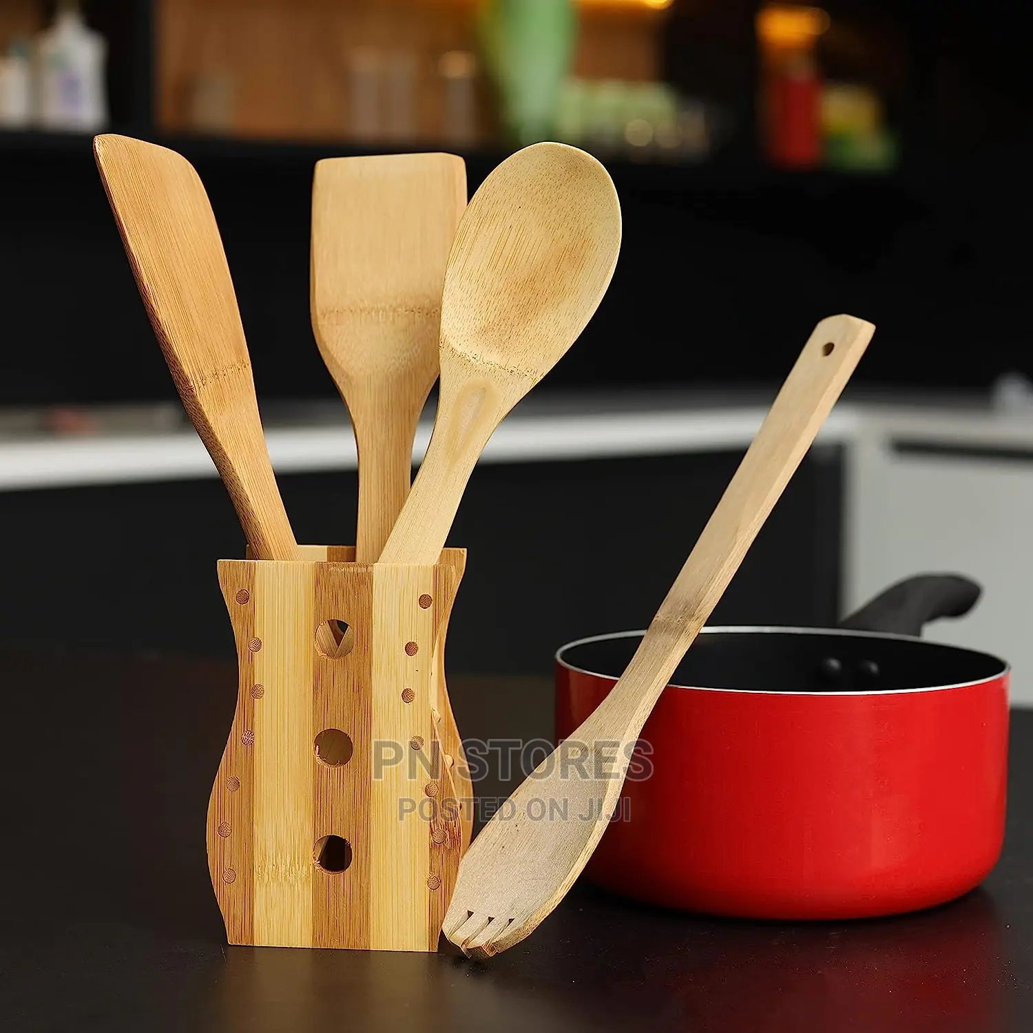 Wooden Spoon and Spatula Set 5pcs