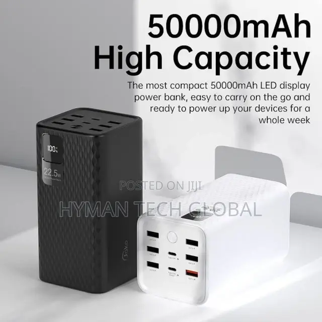 JOKO Fast Charger Power Bank 22.5W High Capacity 50000mah