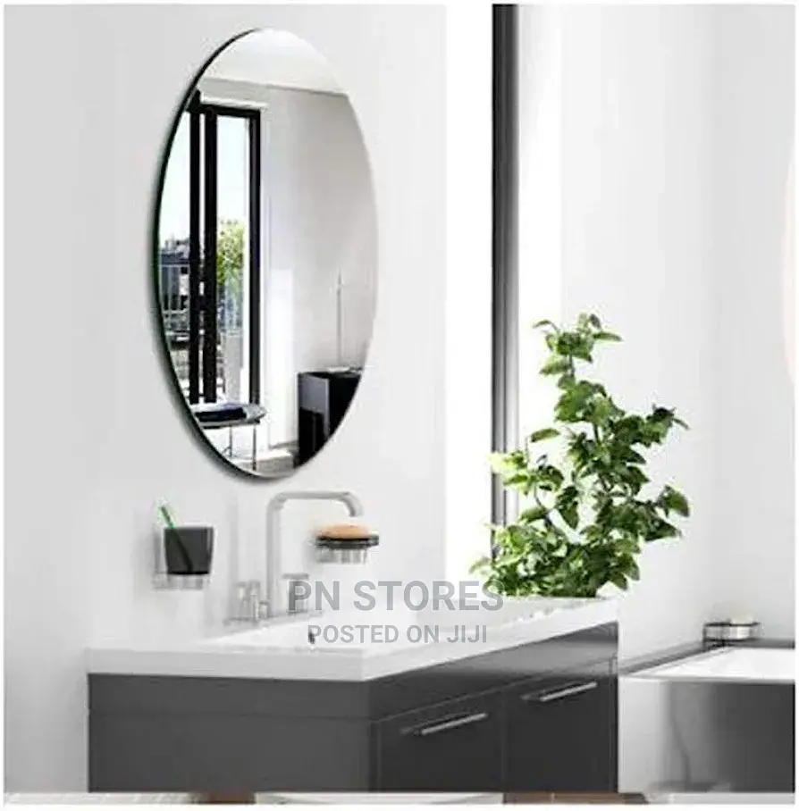 Unbreakable Acrylic Reflective Oval Mirror