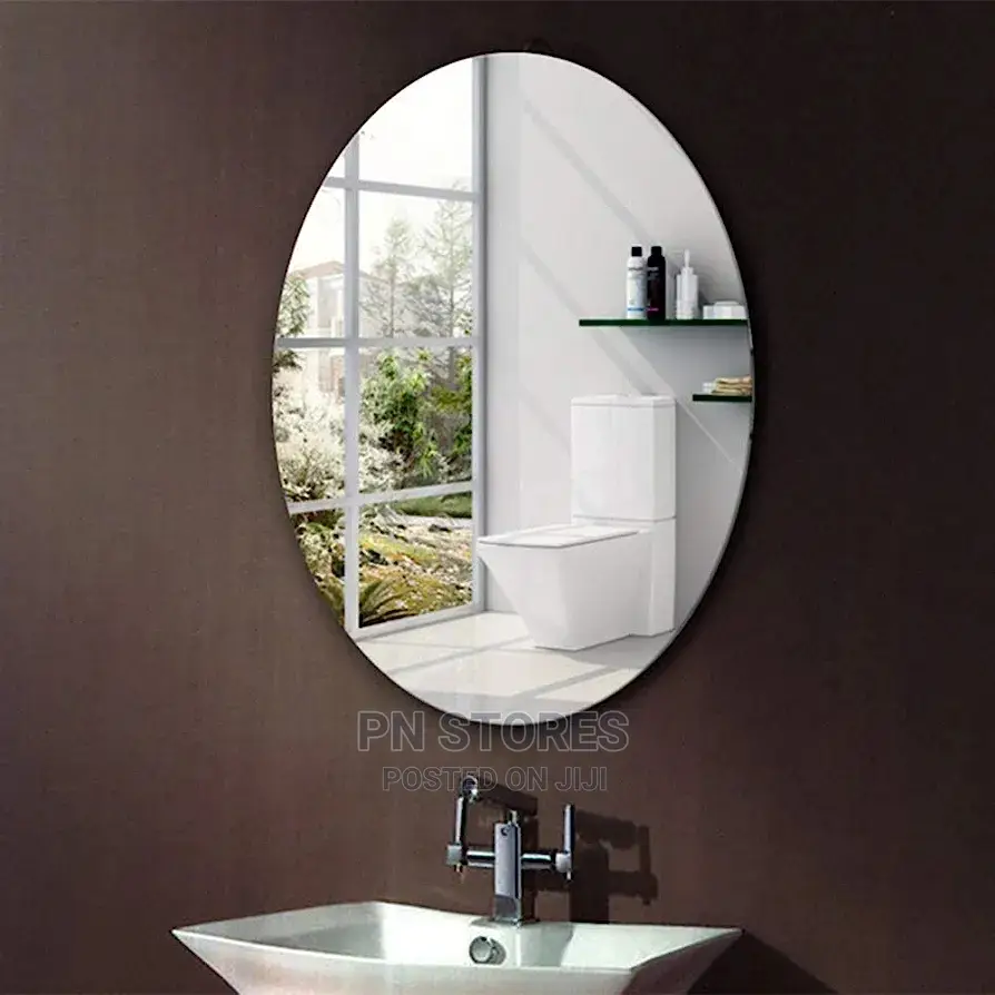Unbreakable Acrylic Reflective Oval Mirror