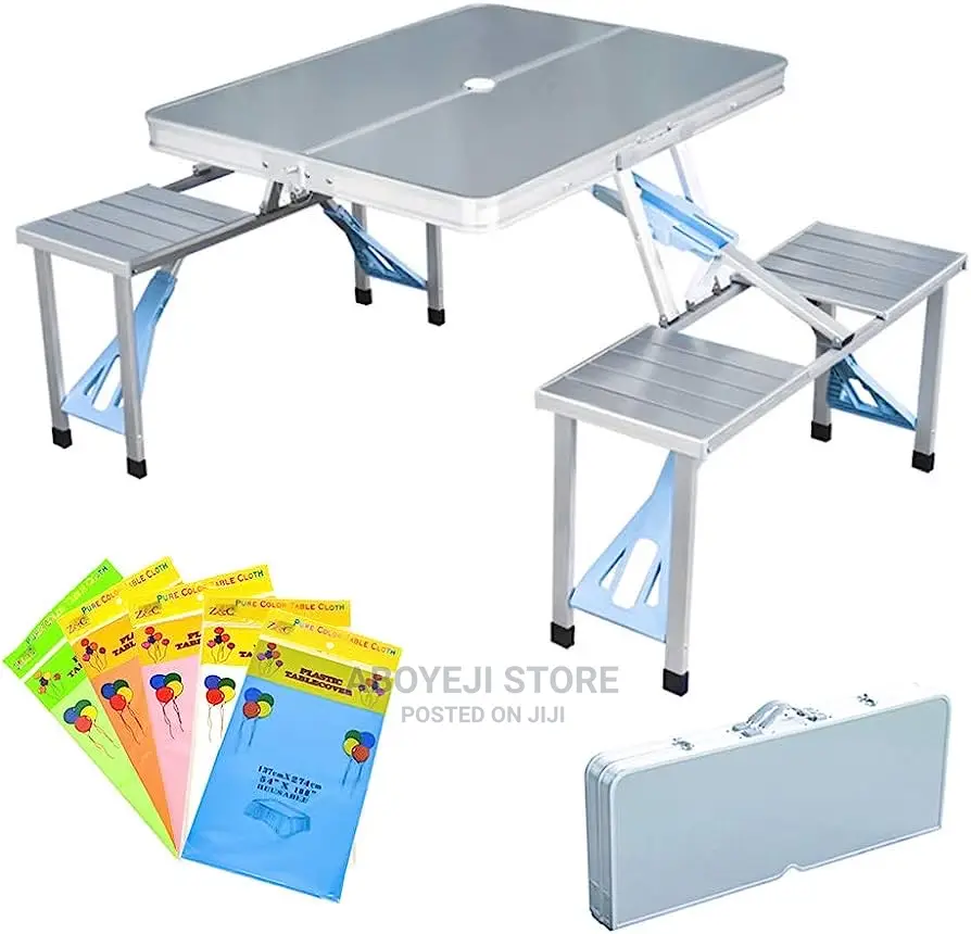 Portable Picnic Table With 4 Seats