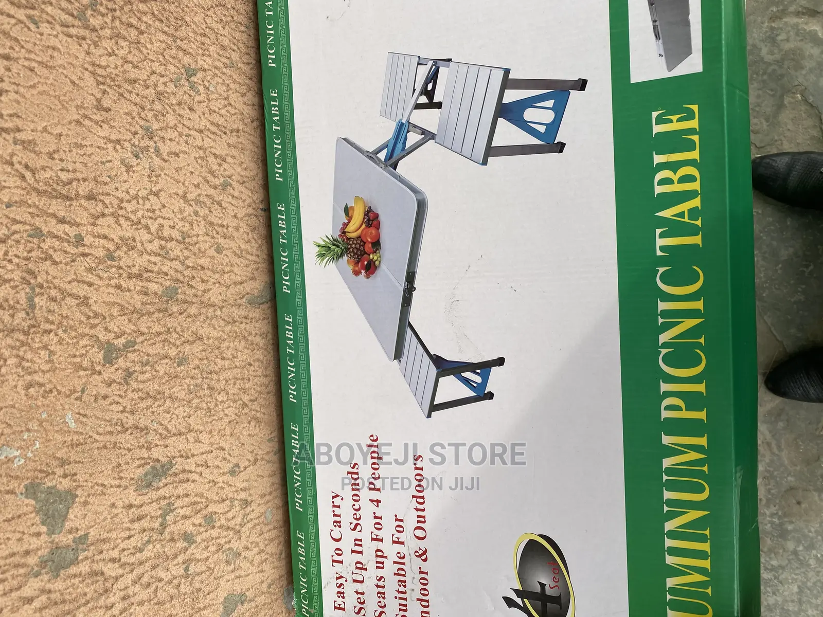 Portable Picnic Table With 4 Seats