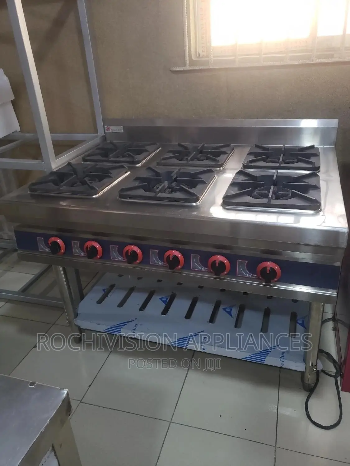 6 Burner Gas Series Heavy-Duty Gas Cooker Commercial Cooker