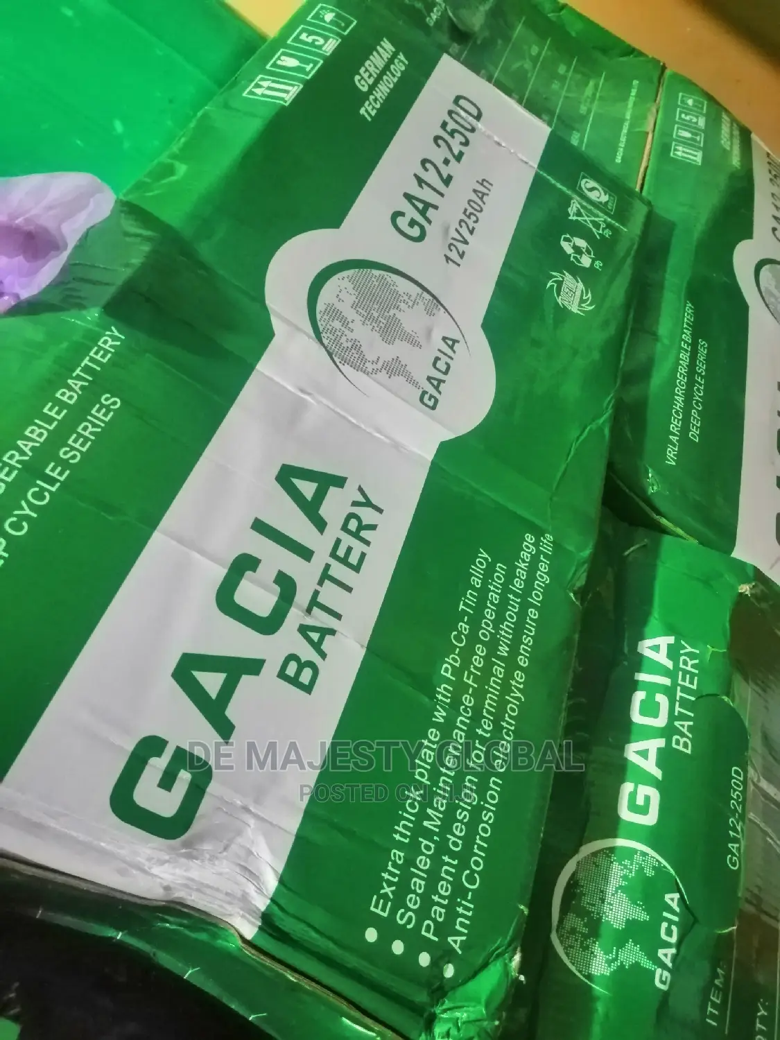 250ah Gacia Drycell Solar Battery