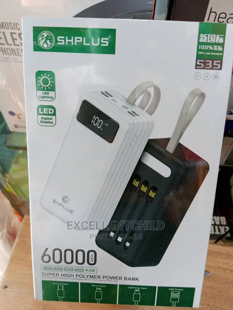 SHPLUS Power Box 60000 Mah With 4 USB Ports Super High PB