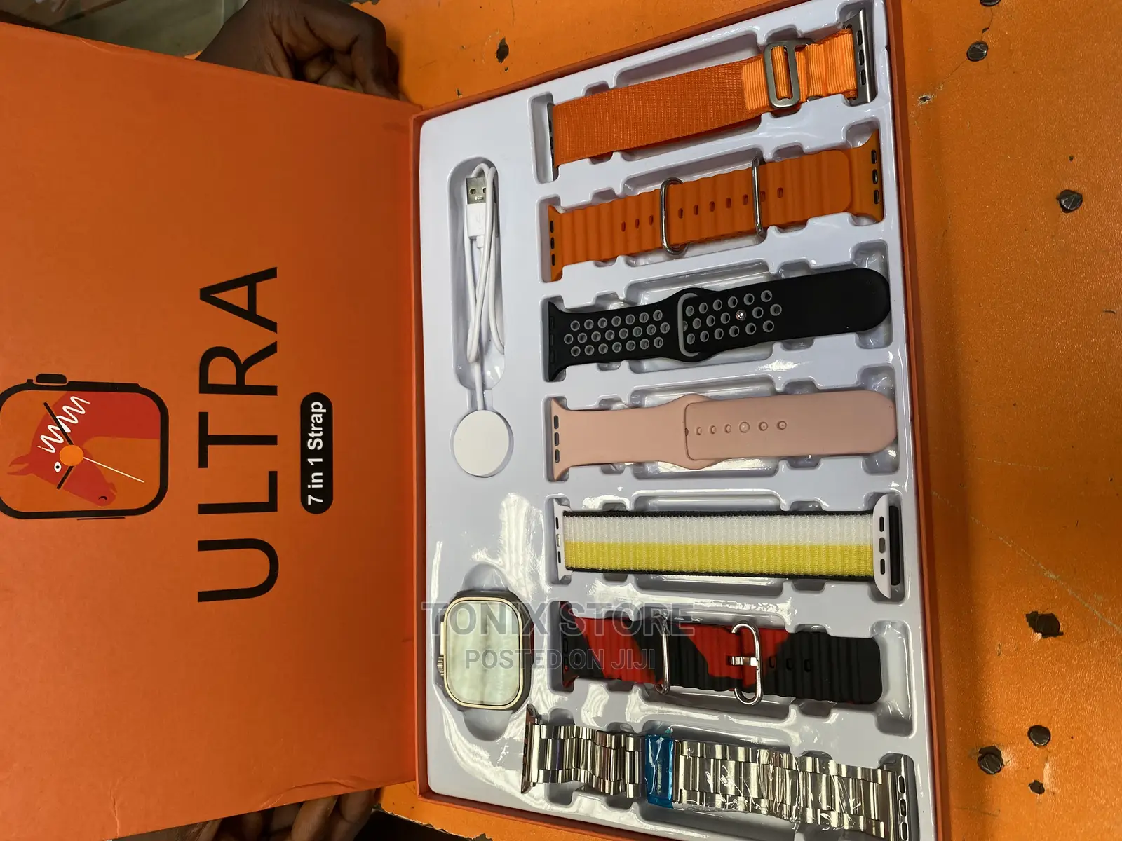 Ultra 8 Smartwatch With 7 Premium Straps