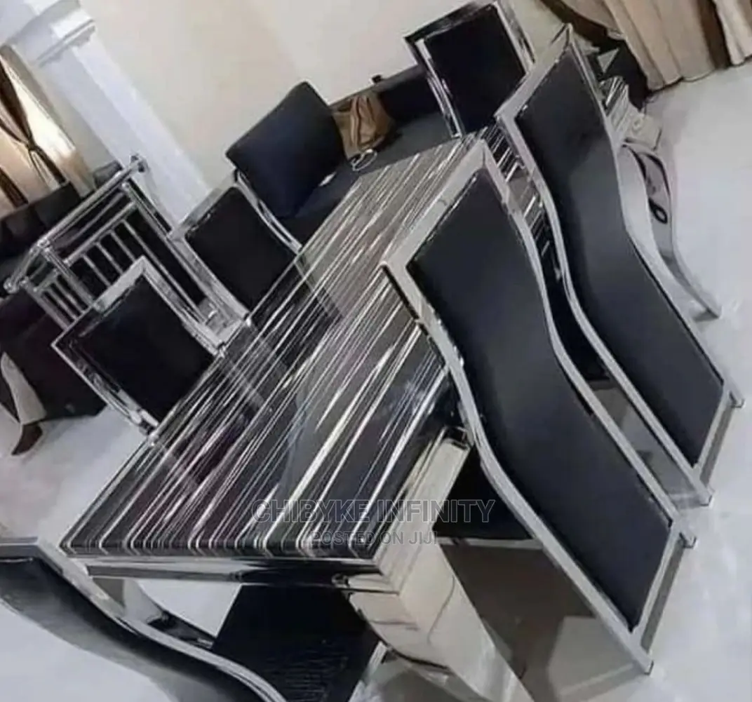 Brand New Quality Dining Table by 6 Brand New and Imported