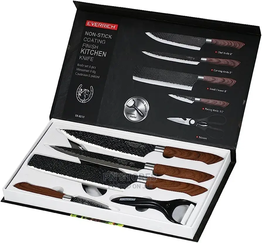 Original EVERRICH Non-Stick Knife Set