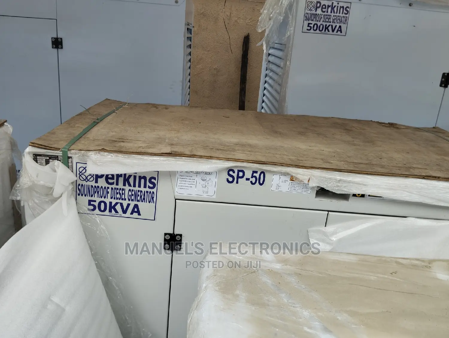 Perkins Diesel Soundproof Generator (50kva).2years Warranty