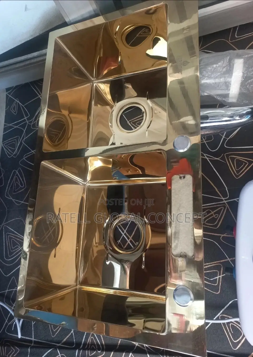 Mirror Gold Kitchen Sink