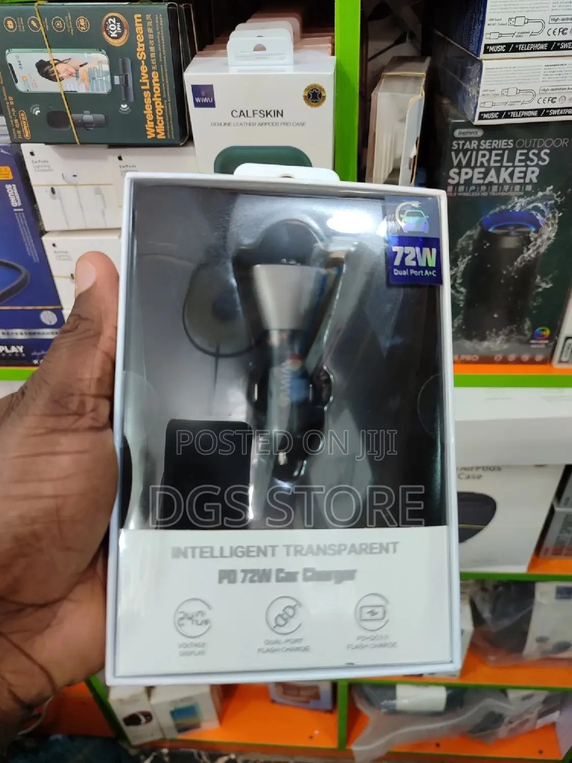 Wiwu Dual Port A+C PD 72W Car Charger PC500