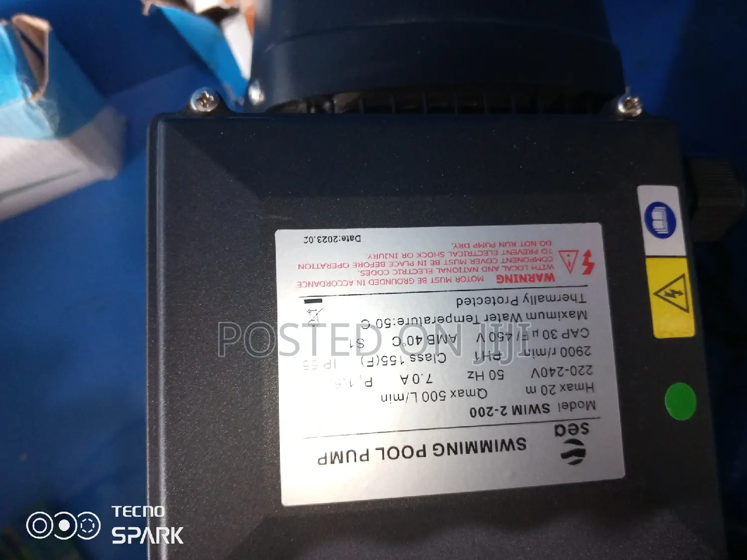 2hp 63" 50" Fitting Swimming Pool Pumping Machine