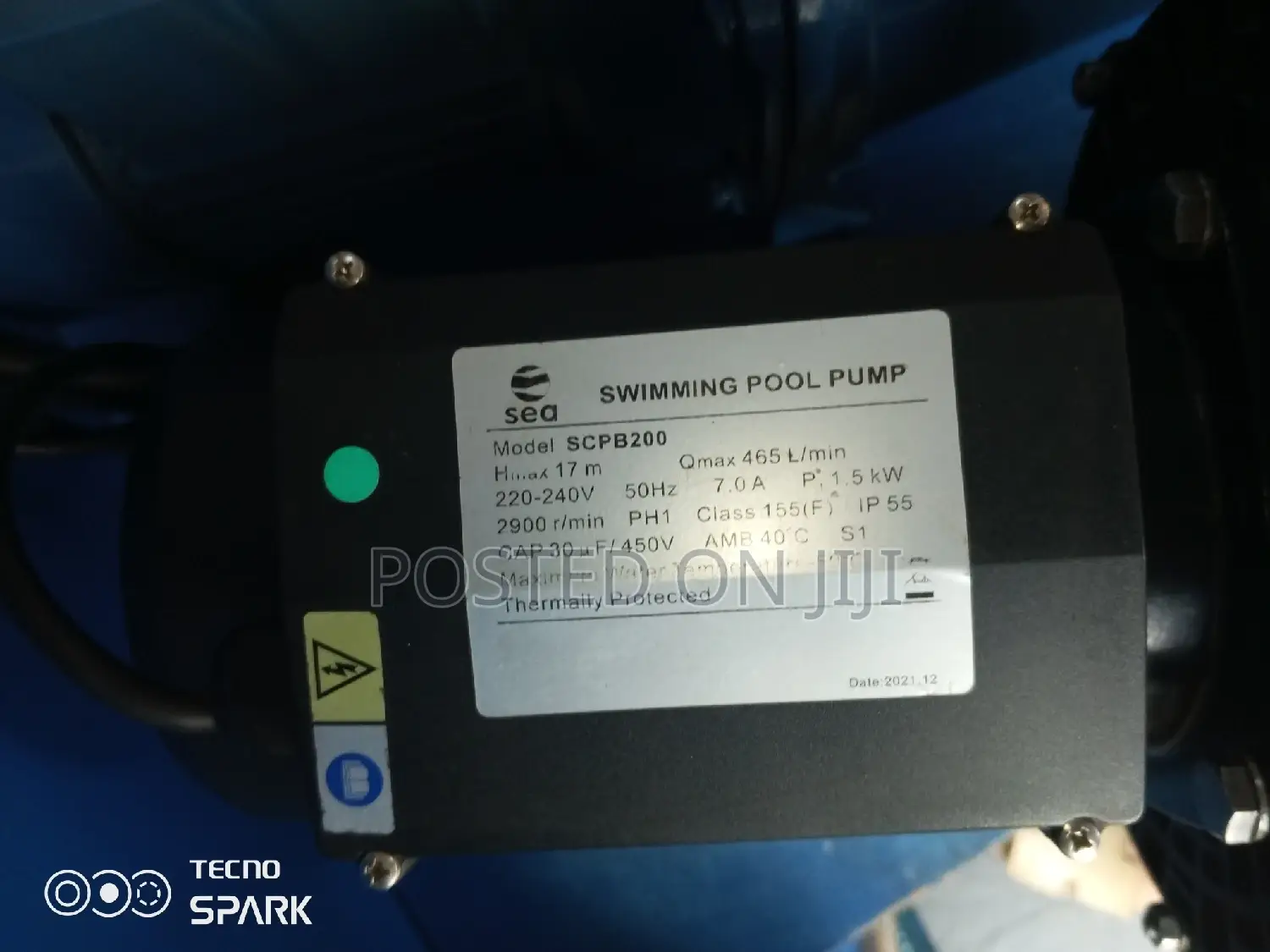 2hp 63" Fittings Swimming Pool Pumping Machine