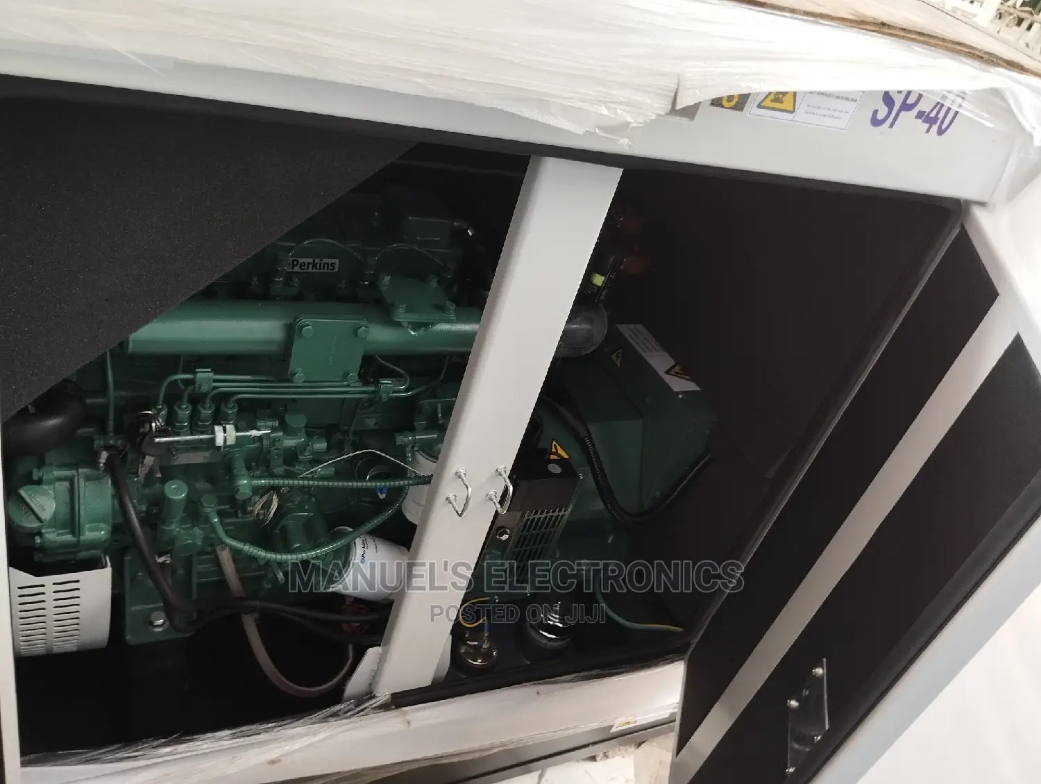 (40kva) Brand New Perkins Diesel Soundproof Generator 2years