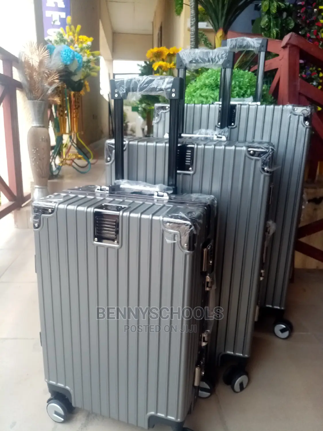 Set of 3 Aluminum Traveling Luggage Boxes