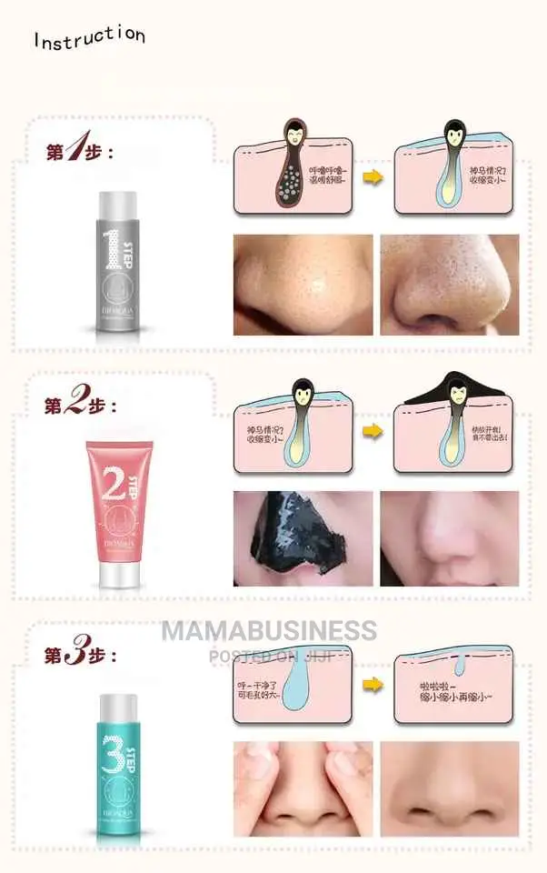 Bioaqua 1-2-3- Steps Nose Blackhead Removal Set