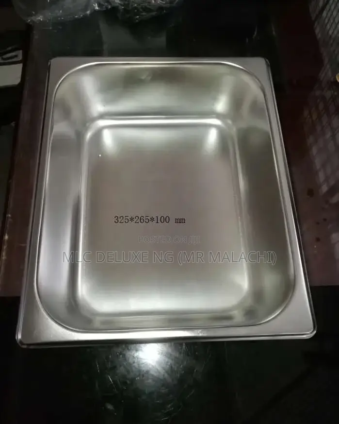 (ALL SIZES) GN Pans /Bain Marie Plates With Their Covers S/S