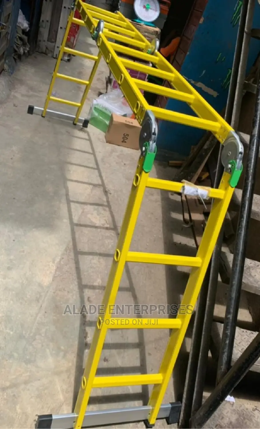 4x4 Foldable Aluminium Multipurpose Ladder - 16ft