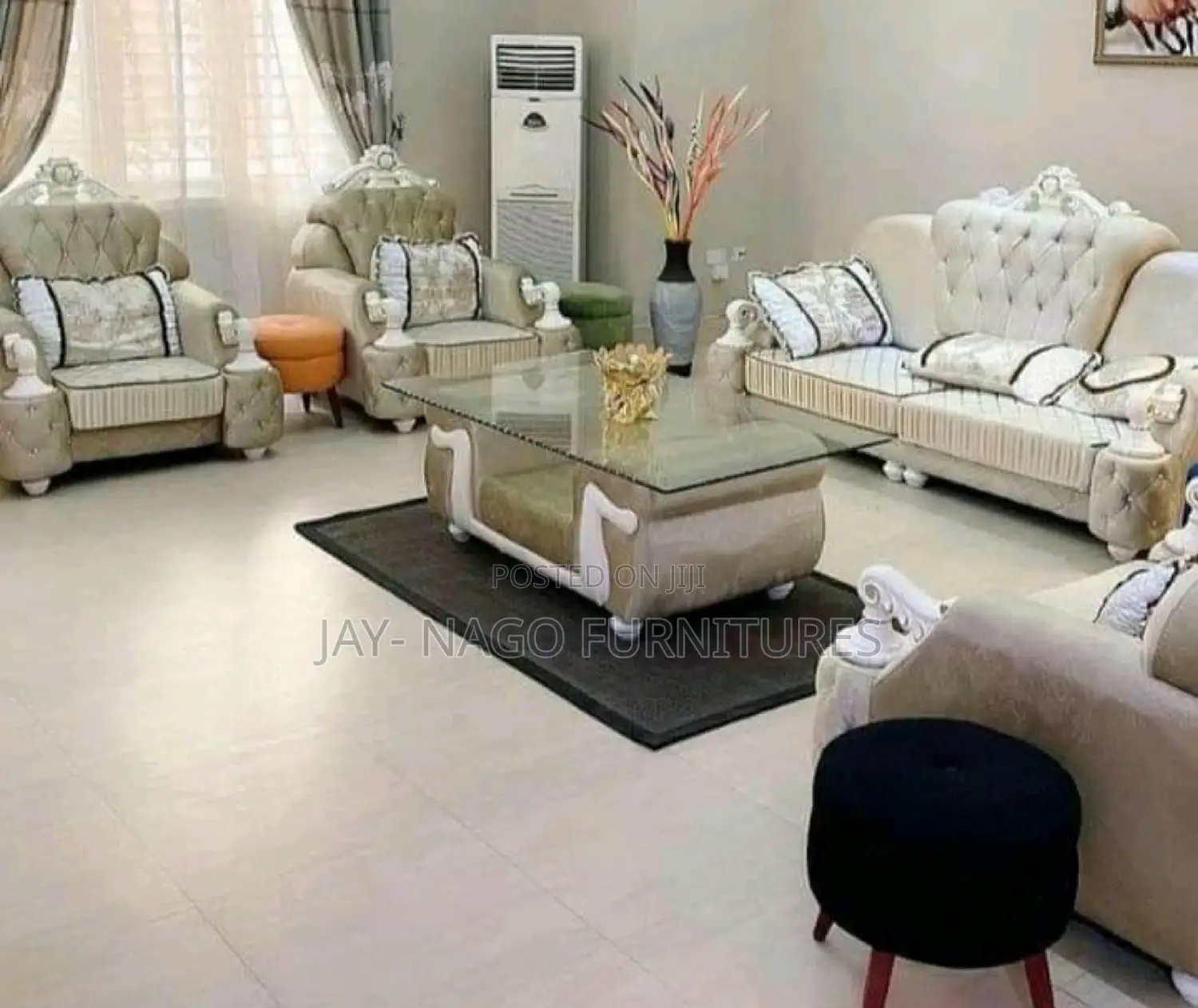 Simple Classic Royal Design Quality Seven Seater Sofa Chair