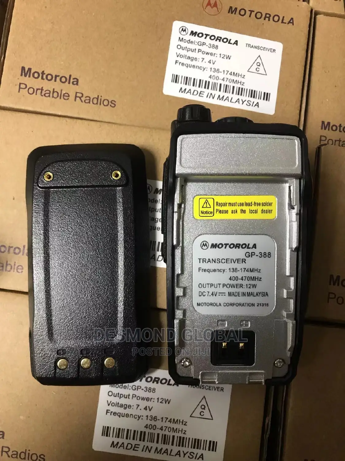 Motorola Gp388 Dual Band Walkie Talkie