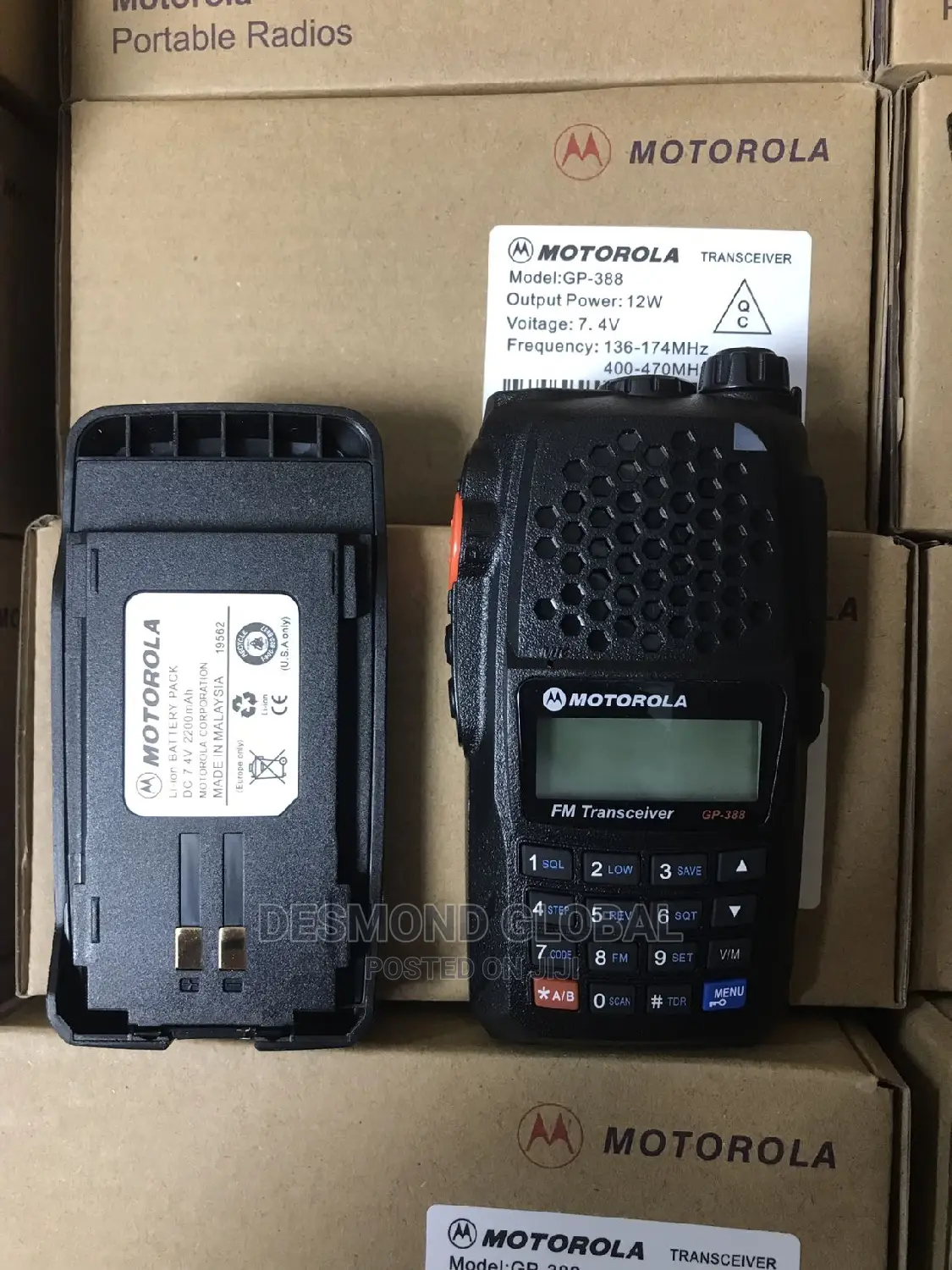 Motorola Gp388 Dual Band Walkie Talkie