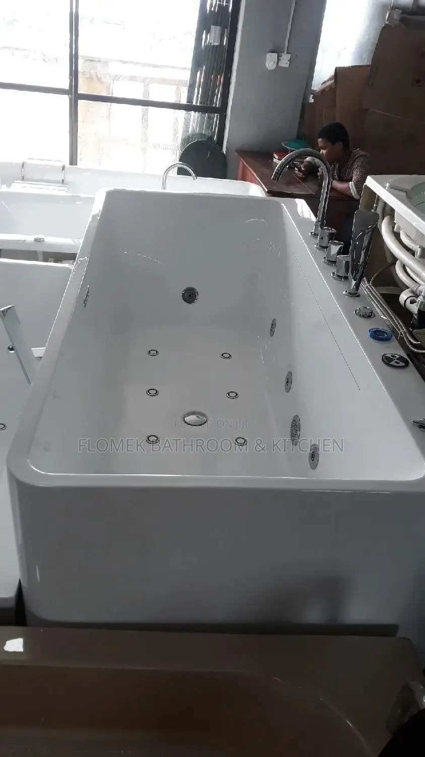 Acrylic Single Jacuzzi Bath Tub