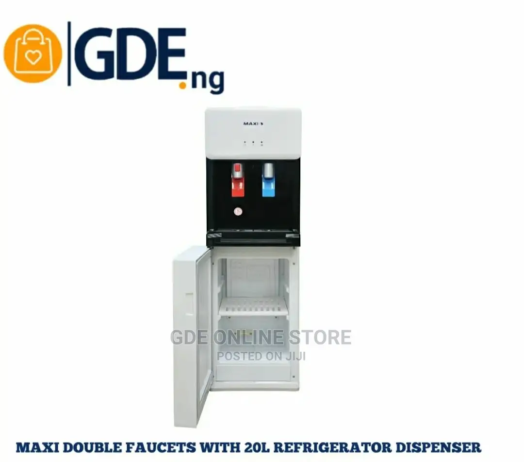 Maxi Double Faucets Water Dispenser With Refrigerator